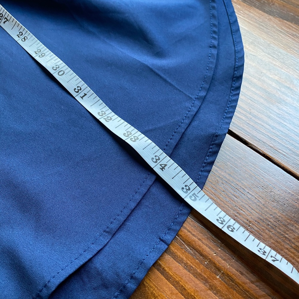 Basic Blue Collared Dress - Picture 3 of 6